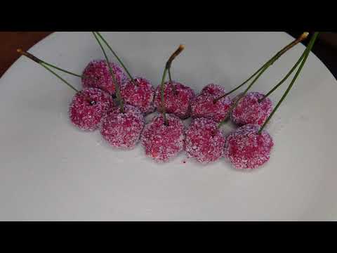 Видео: Захаросани череши - сладки без печене #лесна #рецепта #сладки