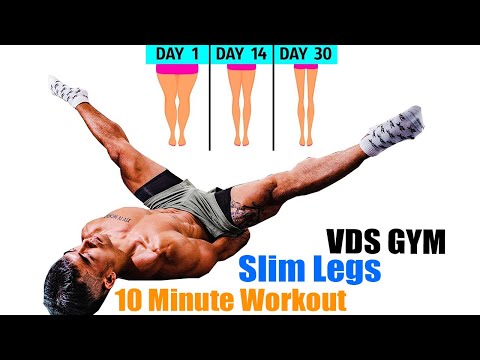 Видео: 10-минутная тренировка перед сном, чтобы похудеть в ногах