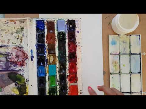 Видео: Как да рисуваме акварел с пръсти - материали