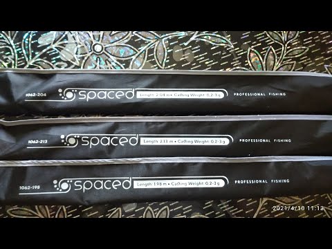Видео: Обзор спиннингов  Spaced 1.98 - 2.04 - 2.13 тест 0.2-3 гр.