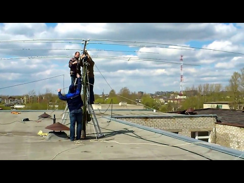 Видео: Установка антенны