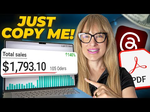 Видео: Как я заработал 1793 доллара за 24 часа, продавая цифровые товары на Threads (с использованием ИИ)