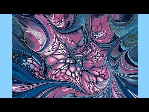 Видео: (1100) Модифицированная техника «Bloom», завихрение, заливка краской