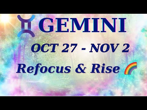 Видео: ♊ БЛИЗНЕЦЫ | 27 ОКТЯБРЯ – 2 НОЯБРЯ | ✨ Верните себе концентрацию и не теряйте присутствия духа 🌈 ...