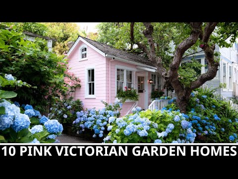Видео: 10 волшебных розовых домов в викторианском стиле, окруженных гортензиями | Идеи для крошечных ска...