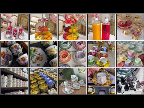 Видео: Коллекция турецкой посуды Istanbul 2025 Чайные чашки с блюдцами, потрясающий дизайн #кухоннаяодеж...