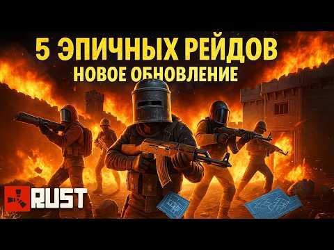 Видео: 5 ЭПИЧНЫХ РЕЙДОВ ЗА ОДИН ДЕНЬ! RUST ВАЙП 2025 🔥 НОВОЕ ОБНОВЛЕНИЕ - ЧЕРТЕЖИ