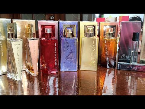Видео: 7 флаконов из линейки ароматов Attraction от Avon.