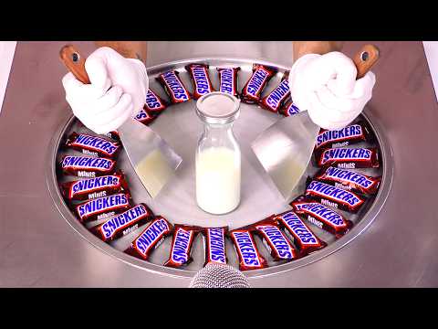 Видео: Как приготовить роллы с мороженым MASSIVE SNICKERS | АСМР (без разговоров)