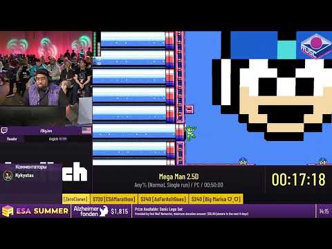 Видео: [RU] Mega Man 2.5D [Any%] от @BigJon - #ESASummer2023