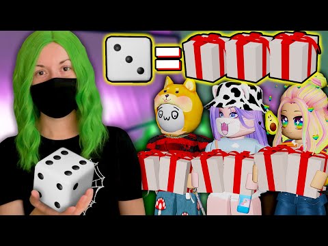 Видео: СТРОИМ ИЗ ПОДАРКОВ, НО КУБИК РЕШАЕТ СКОЛЬКО ИХ БУДЕТ! Roblox 3008