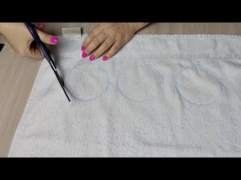 Видео: ✅🌺 Вырезаю из старого полотенца  полезные для себя вещи / 3 ИДЕИ