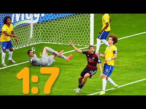 Видео: Бразилия - Германия 1-7 Полуфинал Чемпионата Мира 2014 Бразилия - Германия 2014 Brazil vs Germany