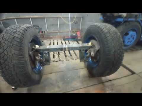 Видео: Передняя балка качалка для минитрактора из ступиц Ваз классика .