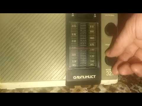 Видео: АМ  Альпинист 321, перестроенный на  3 МГц.