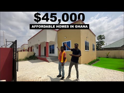 Видео: САМЫЕ ДЕШЁВЫЕ ДОМА ЗА 45 000 ДОЛЛАРОВ в Аккре, Гана! Доступное жильё в Гане ГОТОВО