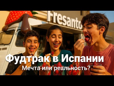 Видео: Шок! Фудтрак в Испании приносит 100.000 € в год — и продаёт только клубнику в шоколаде