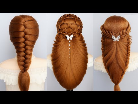 Видео: Топ-3 Самые Красивые Прически для Вечеринок и Свадеб | Простые Косы