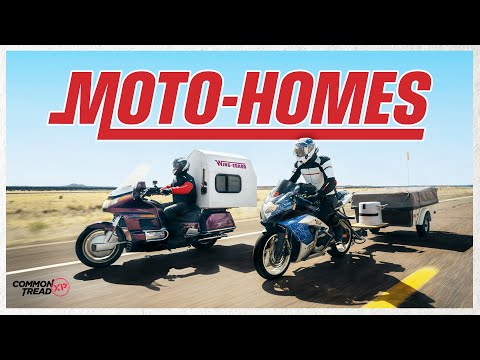 Видео: Автодома на мотоцикле! Honda Gold Wing против Suzuki GSX-R1000 | Common Tread XP