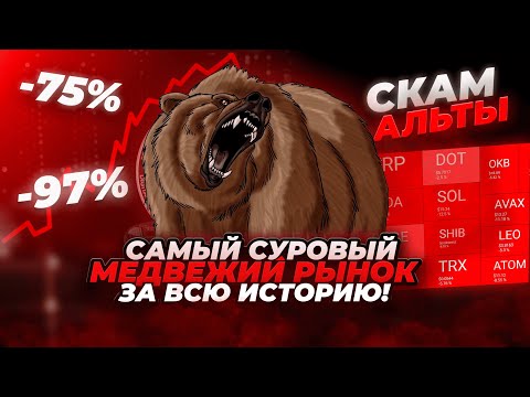 Видео: ГРЯДЕТ САМЫЙ СУРОВЫЙ МЕДВЕЖИЙ РЫНОК. Почему BTC рухнет на 70-90%, а альткоины обнулятся. Пузырь ИИ.