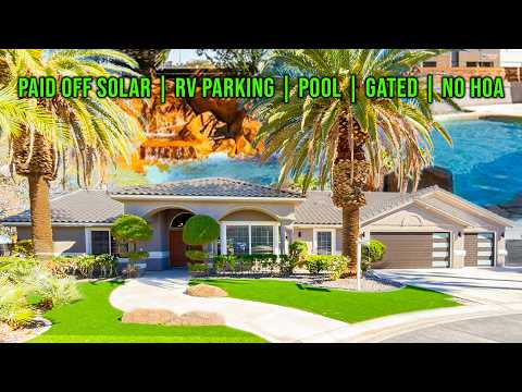 Видео: В этом доме есть ВСЁ | Одноэтажный дом в стиле ранчо в Лас-Вегасе на продажу | Без товарищества с...