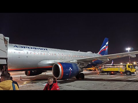 Видео: Перелет на самолете Airbus A320 а/к Аэрофлот ночной рейс SU1128 Москва-Сочи | Сочи 2023