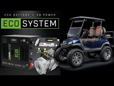 Видео: Установка системы переменного тока ECO Battery и аккумулятора GEN3 70 В | Club Car Precedent Tempo