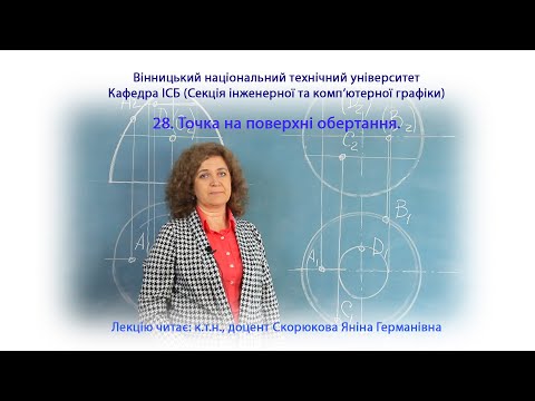 Видео: 28. Точка на поверхні обертання.