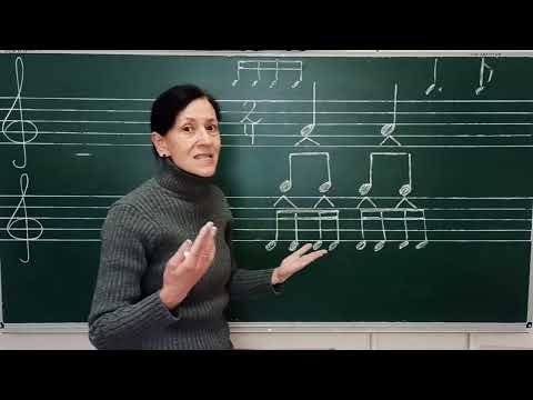 Видео: Ритмический рисунок  "Четыре Шестнадцатые" .