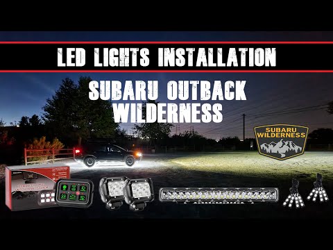 Видео: Subaru Outback Wilderness получил светодиодные фары. Светодиодные балки, фары для канавы и подсве...