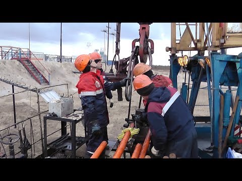Видео: Монтаж УЭЦН Новомет 2А габарита. Часть I