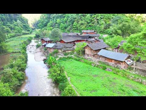Видео: Древние деревни в глубоких горах Гуйчжоу, окруженные горами и водой, словно рай