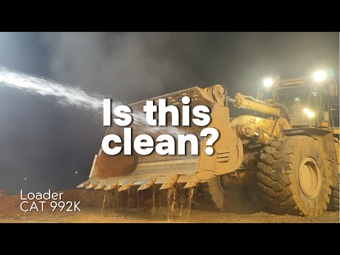 Видео: Достаточно ли это чисто? Погрузчик CAT 992K