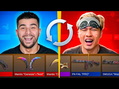 Видео: 😳200 кейсов! БИТВА КЕЙСОВ DYNASTY, но ОТДАЁМ СКИНЫ ДРУГ ДРУГУ Standoff 2 Нави Тренер и ЕРОКС