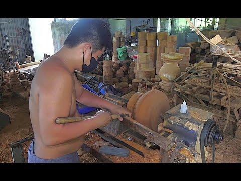 Видео: Процесс изготовления кадильницы – Вьетнамская деревообрабатывающая фабрика
