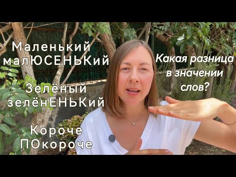 Видео: Эмоциональная окраска слов| Use diminutives in Russian| Używaj zdrobnień po rosyjsku poprawnie