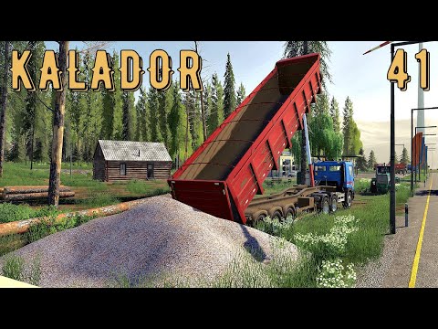 Видео: FS 19 - Гравий и песок для стройки. Погрузка щепы - KALADOR фермер лесоруб # 41