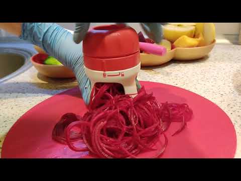 Видео: Терка спиралайзер от Tupperware. Делаем  спирали из свеклы