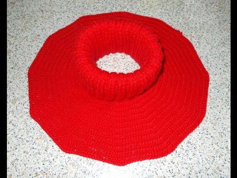 Видео: Манишка круглая крючком - 2 часть - Crochet dickey (shirtfront)