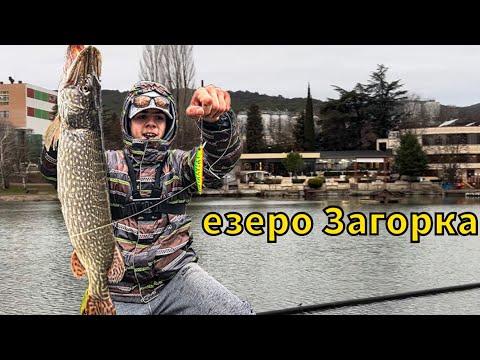 Видео: Риболов на ЩУКА с воблери на езерото Загорка!