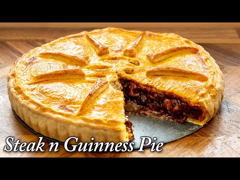Видео: Пирог со стейком и Гиннессом, выдающийся, профессионального уровня, приготовленный дома