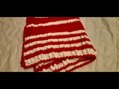 Видео: Плед узором "БАНТИКИ" [От безделья Рукоделие]