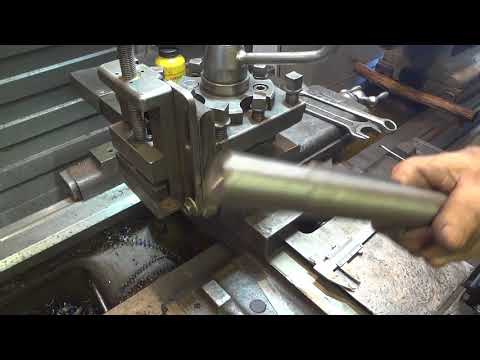 Видео: Фрезерую на токарном, шпон паз.