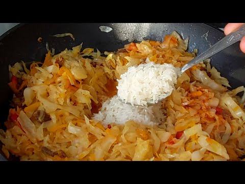 Видео: РИС,МЯСО И КАПУСТА ЗОЛОВКА НАУЧИЛА,КАК ВКУСНО НАКОРМИЛА ВСЮ СЕМЬЮ❗ПОТРАСАЮЩИЙ ВКУСНЫЙ РЕЦЕПТ
