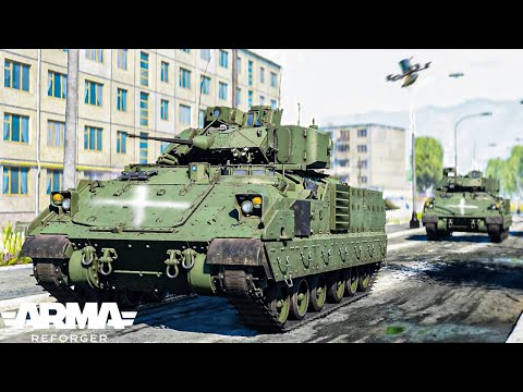 Видео: Реальность танкового экипажа в современном бою | Arma Reforger