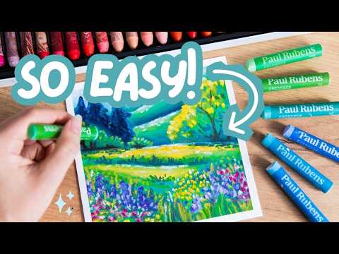 Видео: Я понятия не имел, что масляная пастель способна на ТАКОЕ! (3 простые идеи для рисования)