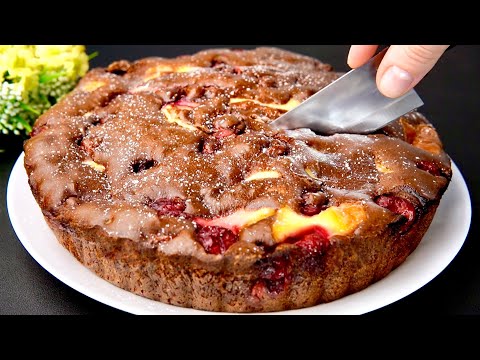 Видео: Идеальный вишневый торт всего за несколько минут! Просто и вкусно!