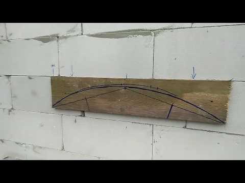 Видео: Арочное окно. Правильный радиус при разной ширине