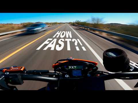 Видео: Какова максимальная скорость KTM 690 SMC R?!