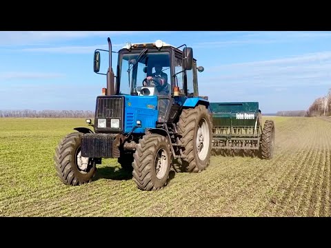 Видео: Знову пшениця і знову азот, підживлення пшениці сівалкою  сз3.6